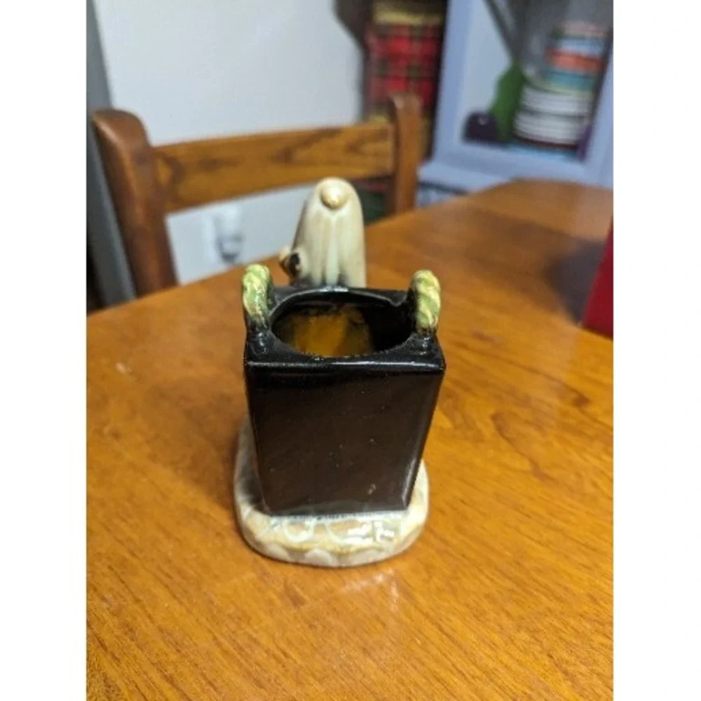 Yankee Candle Halloween Candle Holder Ghost With Treat Bag Tea Light Holder
